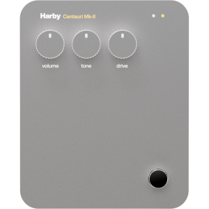Harby Centauri Mk-II overdrive pedal front isolated