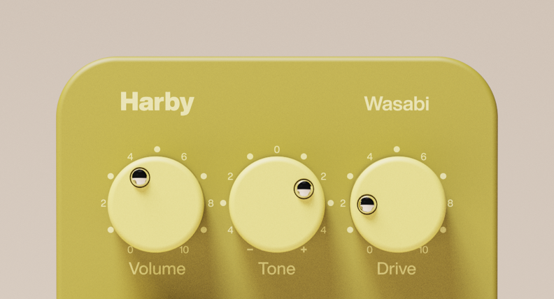 Harby Pocket series Wasabi Tube Overdrive sound example