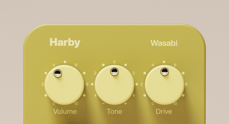 Harby Pocket series Wasabi Mild Rhythm Overdrive sound example