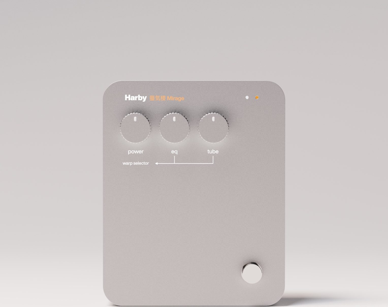 Harby Mirage distortion pedal front view