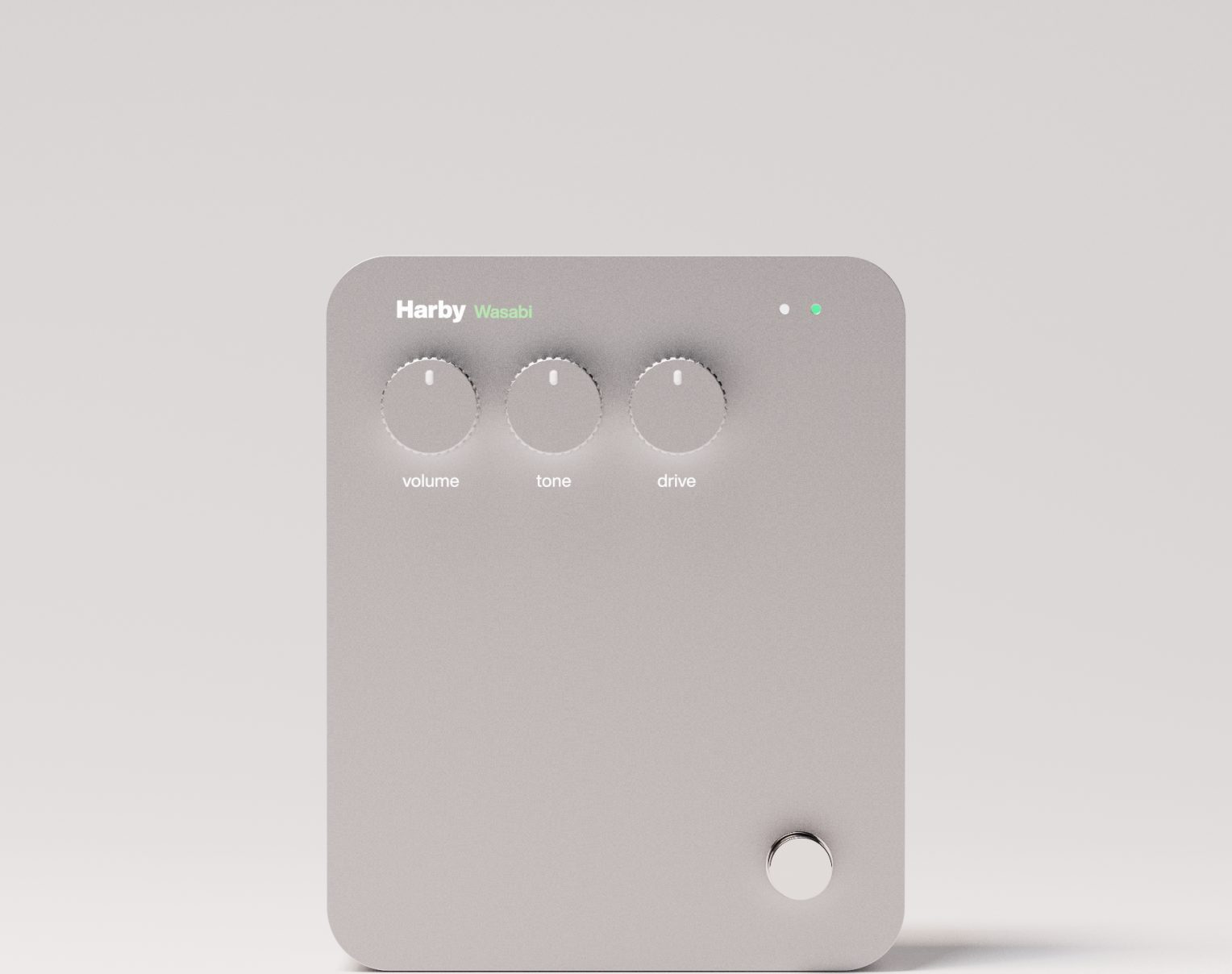 Harby Wasabi overdrive pedal front view